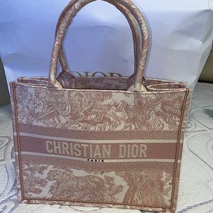 CHRISTIAN DIOR Small Canvas Book Tote bag